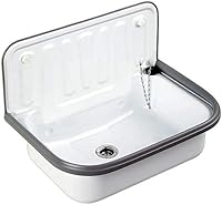 quantex Ausgussbecken Stahl emailliert 51x33x37 cm — Bild 1