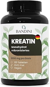 Bandini Kreatin Monohydrat 120 Tabletten Test & Bewertung