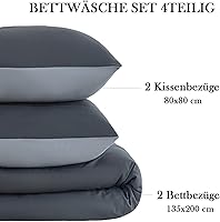 Nesture Wendebettwäsche-Set 135x200 cm — Bild 6