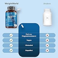 WeightWorld Magnesiumcitrat 444mg 240 Kapseln — Bild 7