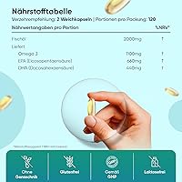 WeightWorld Omega 3 Fischöl 2000mg 240 Softgels — Bild 3