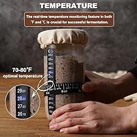 PIQIUQIU Sauerteig-Starterglas 680ml — Bild 6