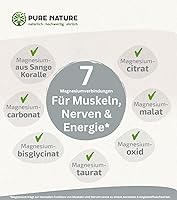Pure Nature Magnesium Komplex 7in1 400 mg (180 Kapseln) — Bild 4