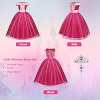 URAQT Aurora Dornröschen Kostüm Set 3-teilig — Bild 3