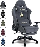 Symino Gaming Stuhl (Kunstfell, mit Fußstütze) — Bild 1