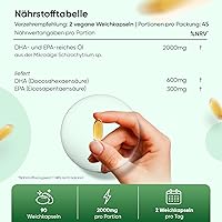 WeightWorld Vegan Omega 3 Algenöl 90 Kapseln — Bild 3