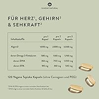 Sunday Natural Omega 3 Vegan Forte 120 Kapseln — Bild 3