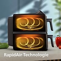 Philips Airfryer 4000 Series NA460/00 Stacked Dual Basket 10L — Bild 9