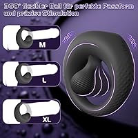 YAWNSHE Cockring Vibrator mit 360° Klitorisstimulator — Bild 4