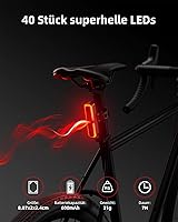 OnMeto Fahrrad Rücklicht mit Bremsblinkfunktion — Bild 3