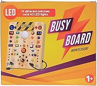 Montessori Busy Board Holz 19 Schalter 40 LED — Bild 2