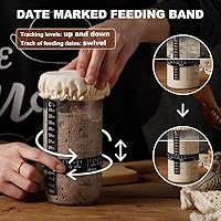 PIQIUQIU Sauerteig-Starterglas 680ml — Bild 7