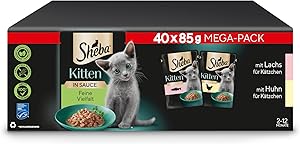 Sheba Feine Vielfalt Kitten Lachs & Huhn 40×85g Test & Bewertung