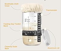 PIQIUQIU Sauerteig-Starterglas 680ml — Bild 3