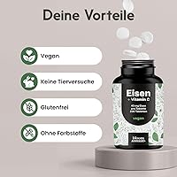 Bloom Naturals Eisentabletten mit Vitamin C 200 Stück — Bild 4