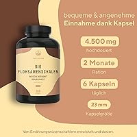 TRUE NATURE Bio Flohsamenschalen Kapseln 360 Stück — Bild 4