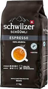 Schwiizer Schüümli Espresso Kaffeebohnen 1kg Test & Bewertung