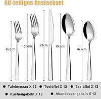 Deedro Besteckset 60-teilig für 12 Personen — Bild 2