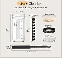 PIQIUQIU Sauerteig-Starterglas 680ml — Bild 2