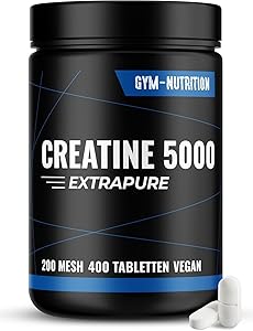 Gym Nutrition Creatin Monohydrat 5000mg 400 Tabletten Test & Bewertung