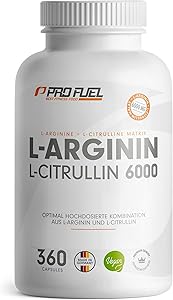 ProFuel L-Arginin + L-Citrullin-Malat 6000 Kapseln 360er Test & Bewertung
