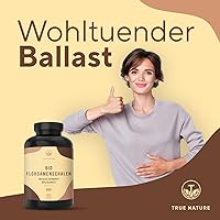 TRUE NATURE Bio Flohsamenschalen Kapseln 360 Stück — Bild 2