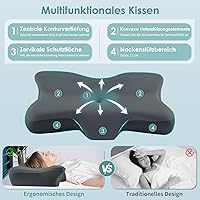 Silkena Memory Foam Ergonomisches Nackenkissen — Bild 2