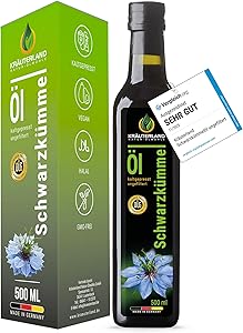 Kräuterland Schwarzkümmelöl ungefiltert 500ml Test & Bewertung