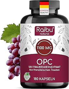 RAIBU OPC Traubenkernextrakt 180 Kapseln Test & Bewertung