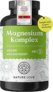 Nature Love Magnesium Komplex 180 Kapseln Test & Bewertung