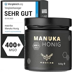 maorika Manuka Honig MGO 400+ 500g Test & Bewertung