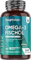 WeightWorld Omega 3 Fischöl 2000mg 240 Softgels — Bild 1