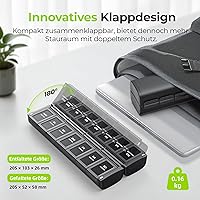 AUVON Faltbare Tablettenbox 7 Tage AM/PM — Bild 2