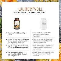 NATURTREU Wundervoll Zink 25mg + Vitamin C (90 Kapseln) — Bild 7