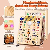Montessori Busy Board Holz 19 Schalter 40 LED — Bild 7