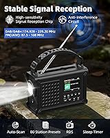 Roxicosly ROX-DE-CR1030DAB Kurbelradio 12000 mAh — Bild 2