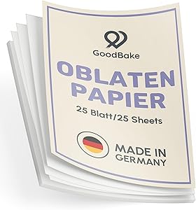 GoodBake Oblatenpapier A4 (25 Blatt) Test & Bewertung