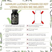 Luondu Vitamin D3 10.000 I.E. + K2 MK7 200 mcg — Bild 2
