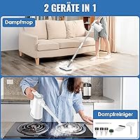 FEPPO Dampfreiniger 2-in-1 (Modell 19DE-FP-Mops-WH01) — Bild 2
