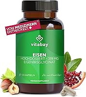 Vitabay Eisen Hochdosiert 319 mg – 120 Kapseln — Bild 1
