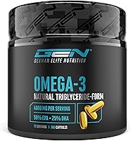 GEN German Elite Nutrition Omega-3 4000mg 300 Kapseln — Bild 1