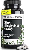 natural elements Zink Kapseln 25mg (120 Stück) — Bild 1