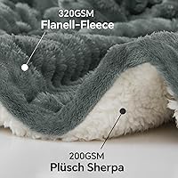 BEDELITE Kuscheldecke Sherpa 150x200 cm — Bild 4