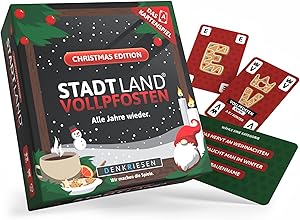 DENKRIESEN Stadt Land Vollpfosten Christmas Edition Test & Bewertung