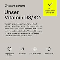 natural elements Vitamin D3 + K2 (240 Tabletten) — Bild 3