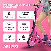 Arebos Cityroller Kickscooter 200mm — Bild 4