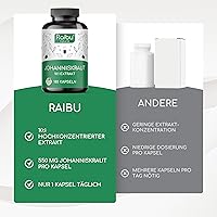 Raibu Johanniskraut Kapseln 550 mg Extrakt (180 Stück) — Bild 4