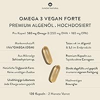 Sunday Natural Omega 3 Vegan Forte 120 Kapseln — Bild 2