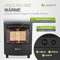 Juskys GS42US Keramik-Gasheizung 4200 W — Bild 3