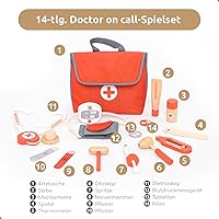 UMU Mini Arztkoffer Kinder Holz 14-tlg. — Bild 5